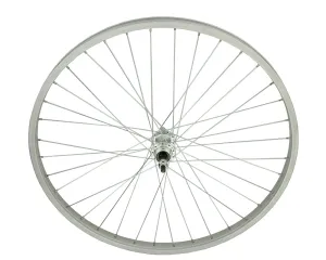 26 X 1.75 ALLOY FREEWHEEL 36 SPOKE 14G UCP 3/8 AXLE SINGLE WALL SILVER - Live 4 Bikes