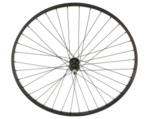 27 X 1 1/4 ALLOY FREEWHEEL 36 SPOKE 14GBLACK 3/8 AXLE SINGLE WALL BLACK