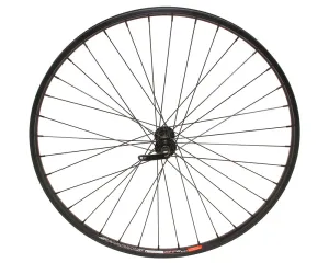 27.5 ALLOY FRONT WHEEL 36 SPOKE 14GBLACK 3/8 Q.R/AXLE DOUBLE WALL BLACK Live4Bikes