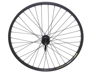 29 ALLOY REAR 6/BOLT DISK WHEEL 36 SPOKE 14GBLACK 3/8 Q.R/AXLE DOUBLE WALL BLACK Live4Bikes