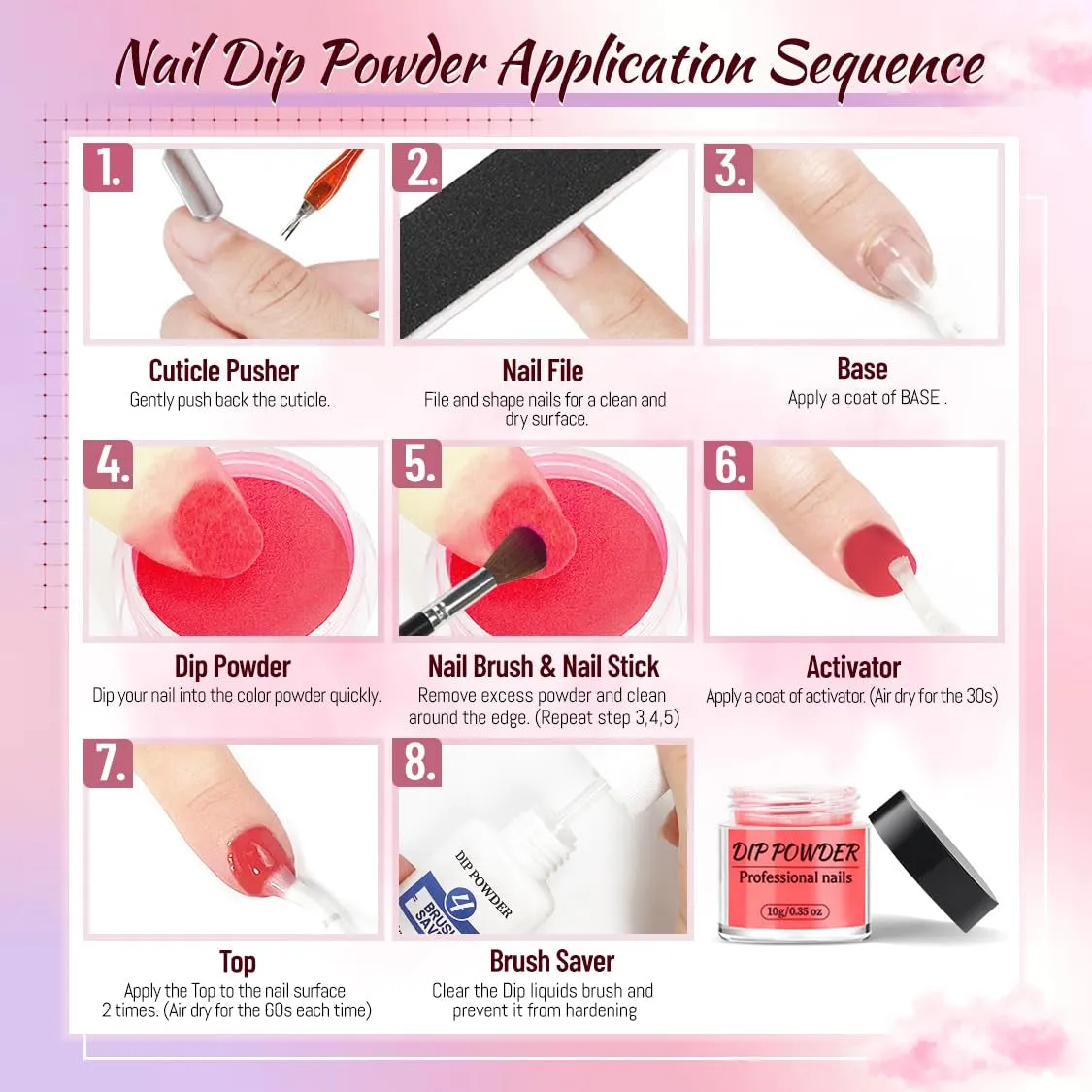 32-Color Nail Dip Powder Starter Kit: Blue Cheese & Yellow Shades for DIY Manicure, Tools Included