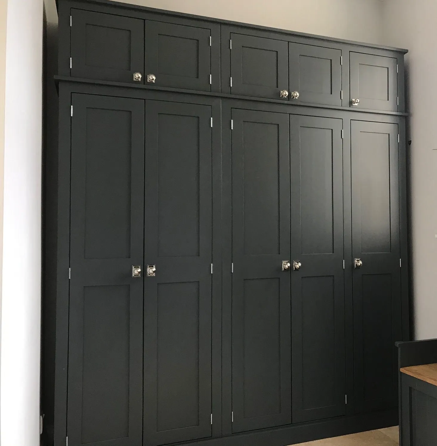 **5 Door Hall Coat & Shoe Storage Cupboard with Extra Top Storage (35 cm deep)