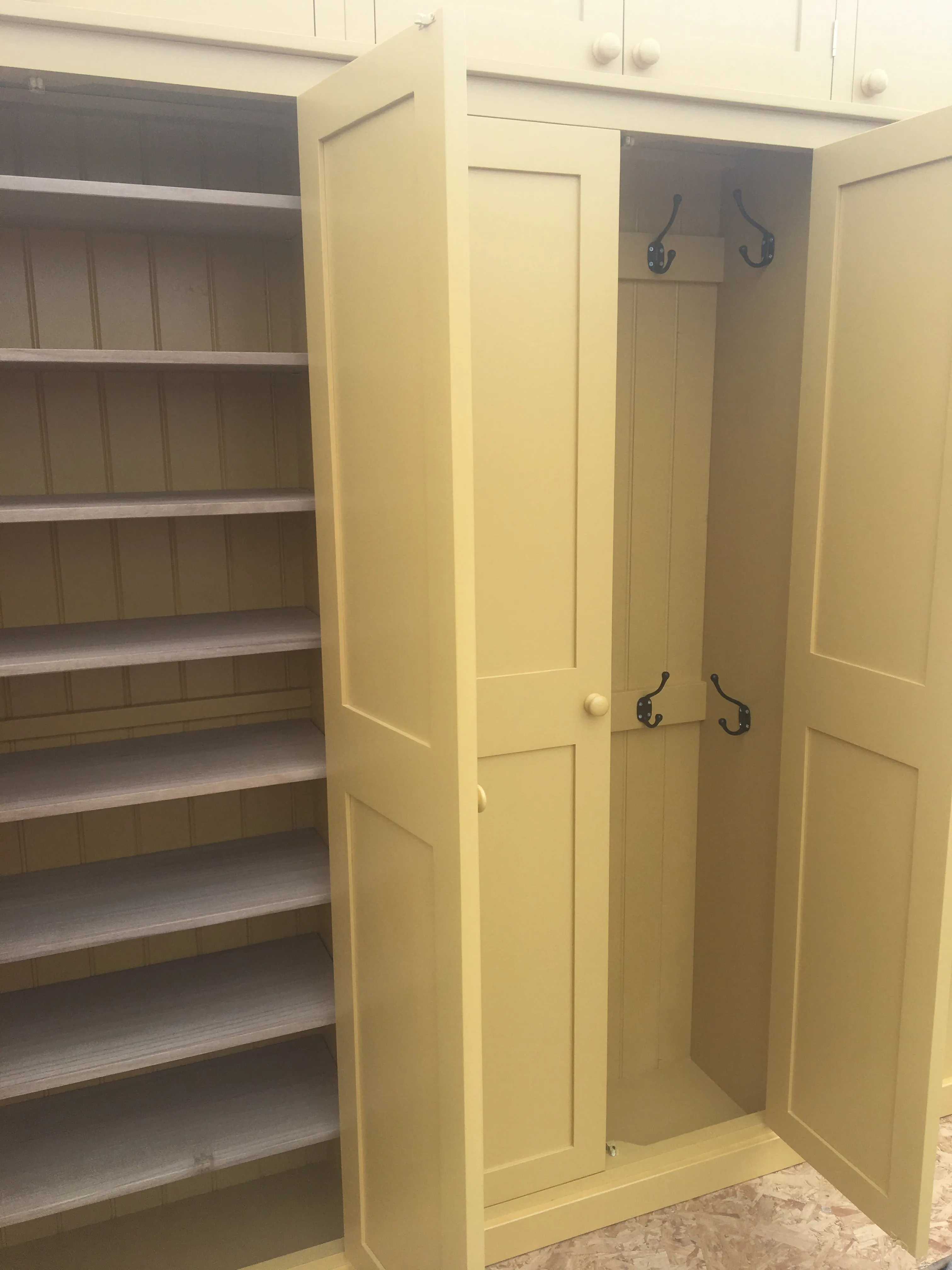 **5 Door Hall Coat & Shoe Storage Cupboard with Extra Top Storage (35 cm deep)