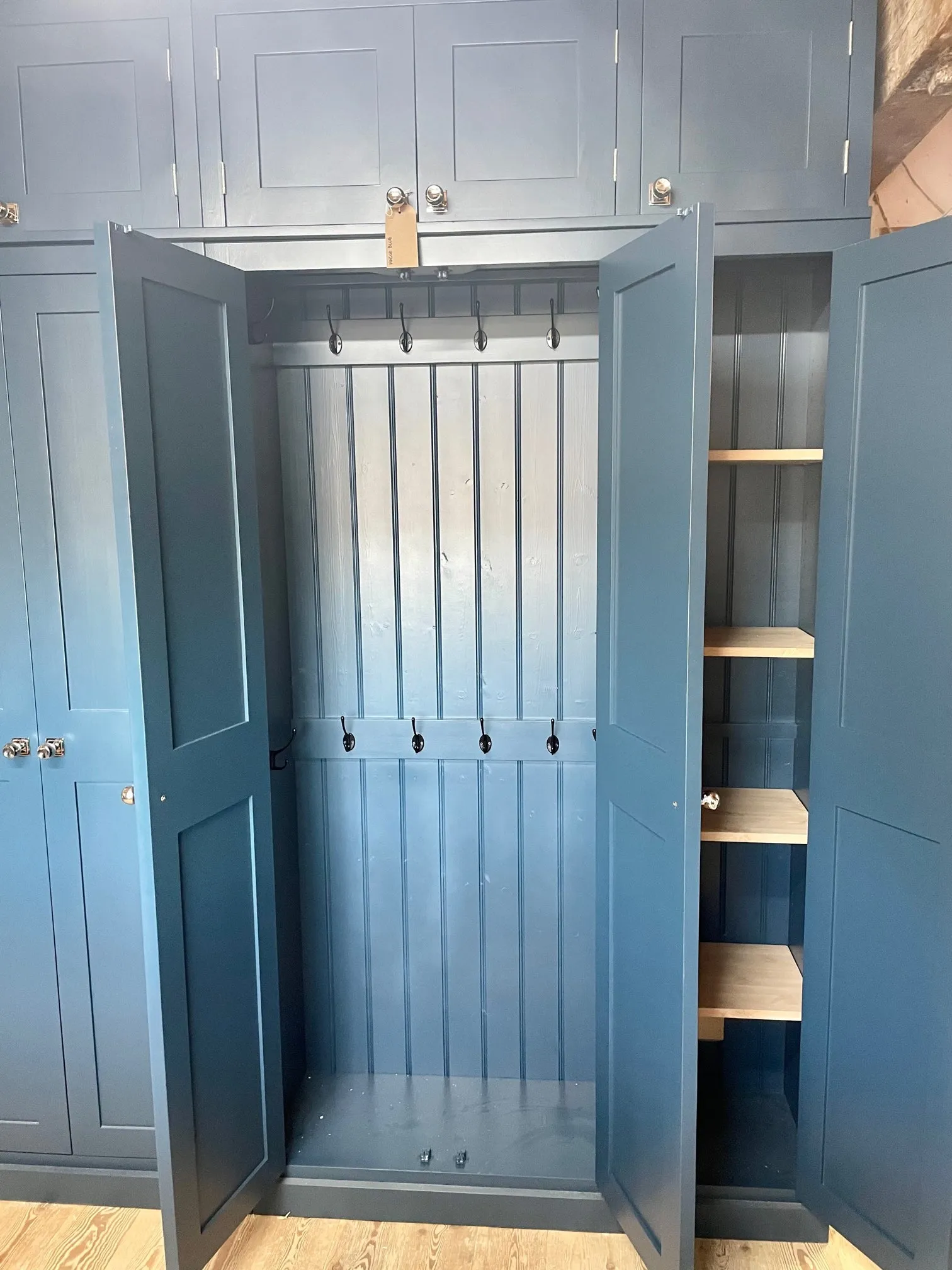 **5 Door Hall Coat & Shoe Storage Cupboard with Extra Top Storage (35 cm deep)