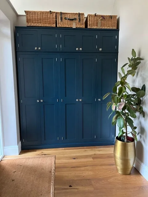 **5 Door Hall Coat & Shoe Storage Cupboard with Extra Top Storage (35 cm deep)