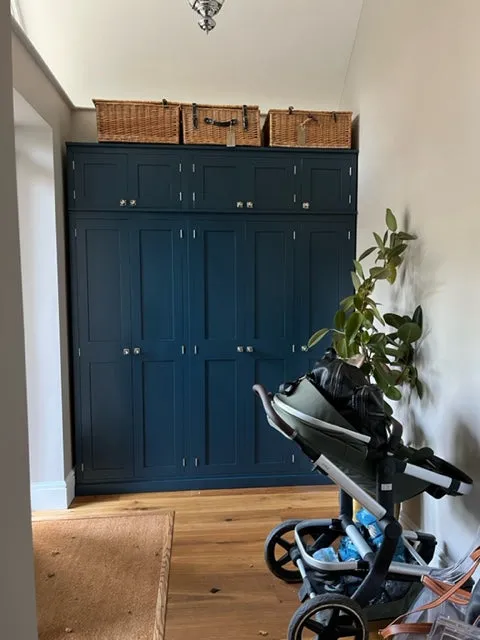 **5 Door Hall Coat & Shoe Storage Cupboard with Extra Top Storage (35 cm deep)