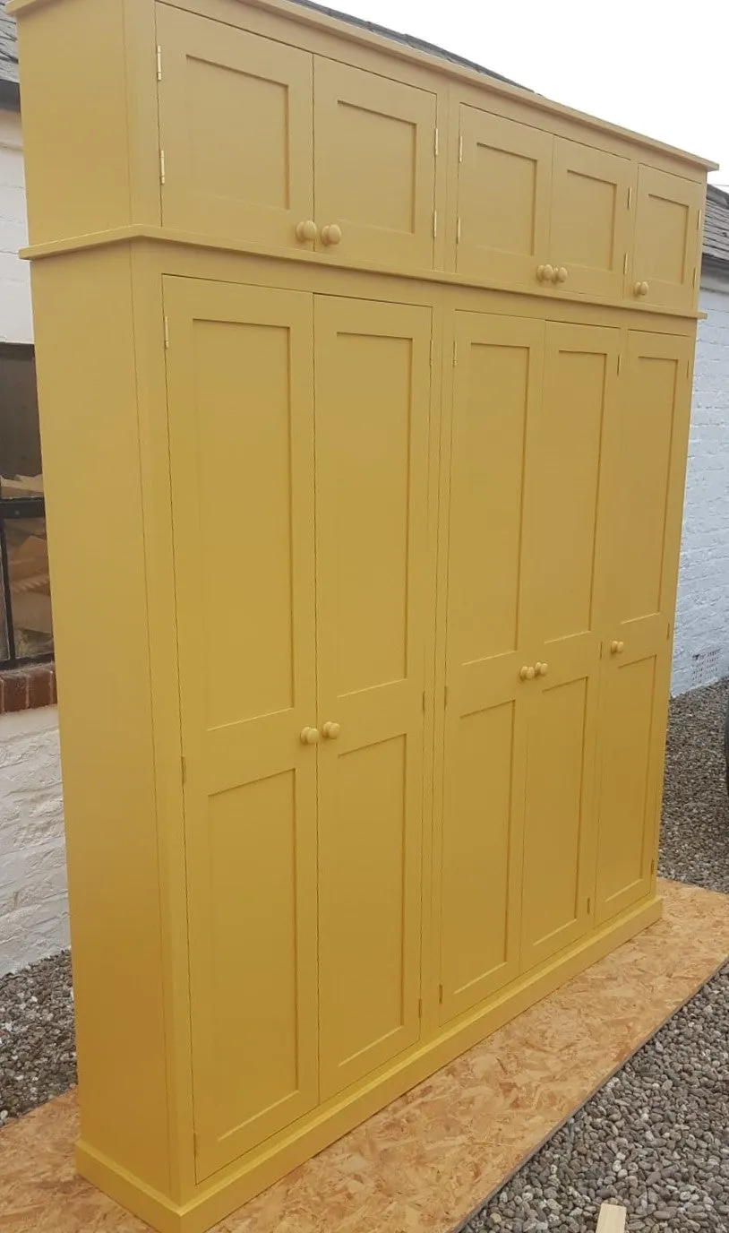 **5 Door Hall Coat & Shoe Storage Cupboard with Extra Top Storage (35 cm deep)