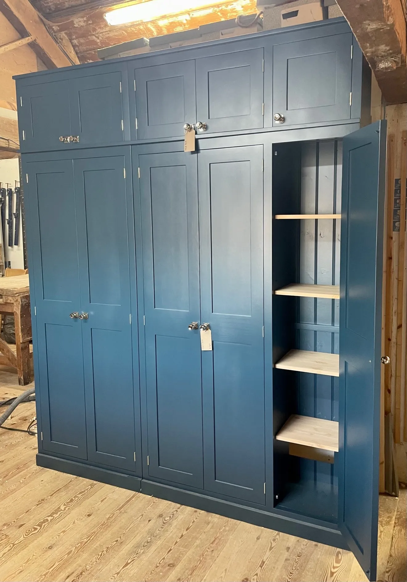 **5 Door Hall Coat & Shoe Storage Cupboard with Extra Top Storage (35 cm deep)