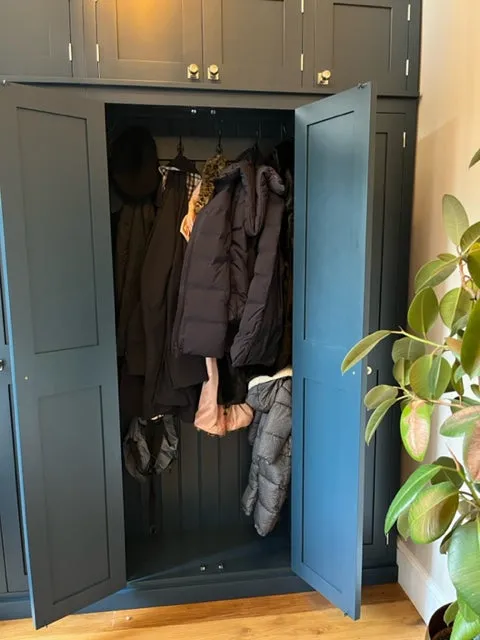 **5 Door Hall Coat & Shoe Storage Cupboard with Extra Top Storage (35 cm deep)