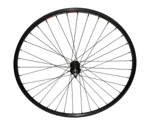 700C ALLOY FREEWHEEL 36 SPOKE 14GBLACK 3/8 AXLE DOUBLE WALL BLACK Live4Bikes