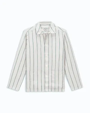 Alex Crane Rio Stripe Bone Linen Kite Jacket
