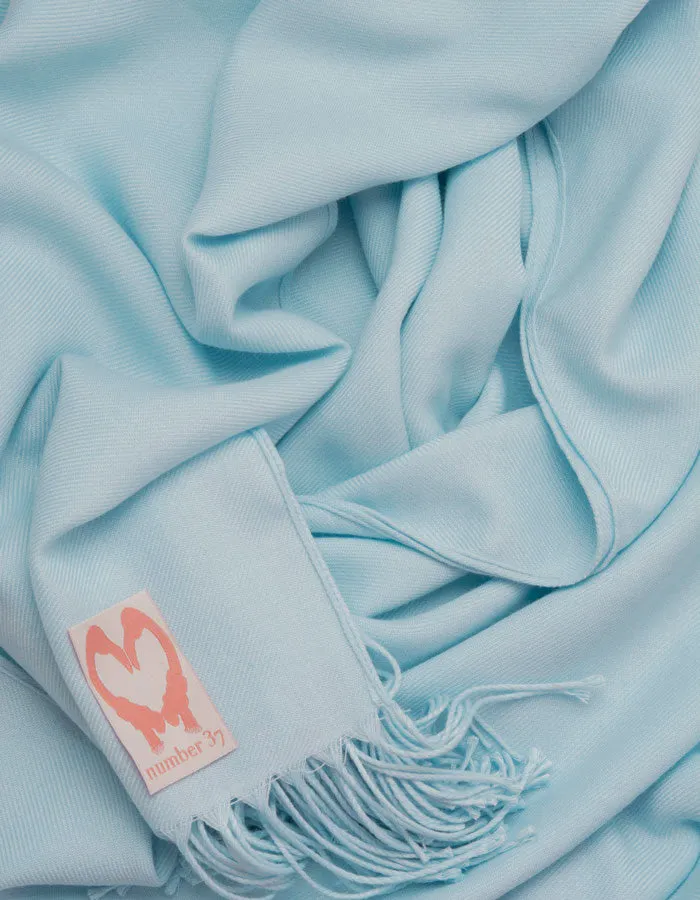 Baby Blue Wedding Pashmina