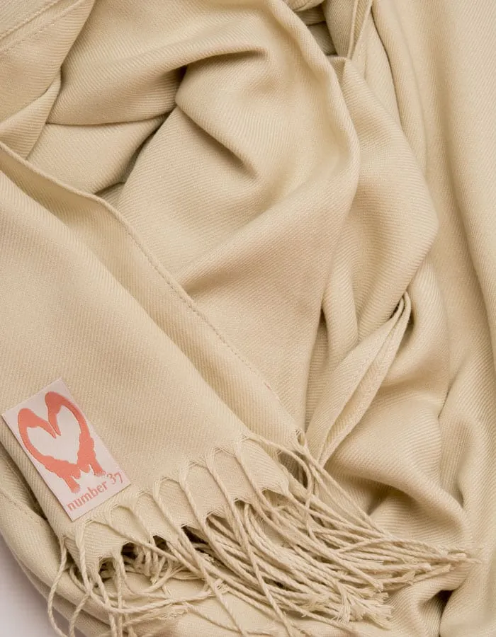 Beige Wedding Pashmina