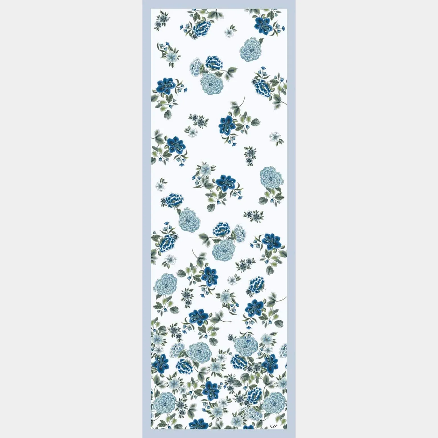 Bella - Silk Scarf/Shawl - Blue