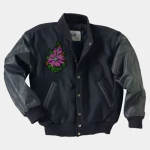 Best Looking High Quality Navy Leather Varsity Jacket