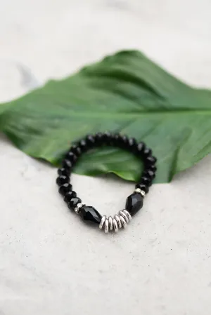 Black Glass Bracelet