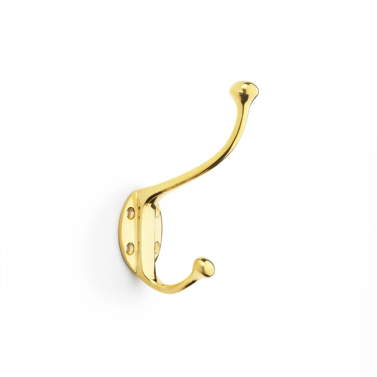 Brass Double Hat & Coat Hook