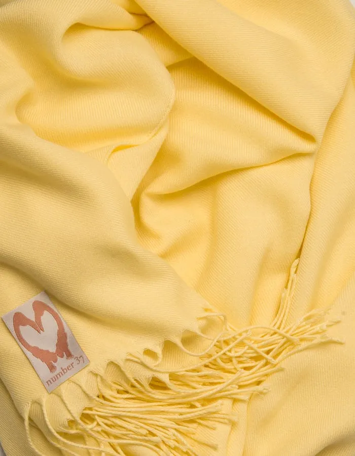 Bright Yellow Wedding Pashmina
