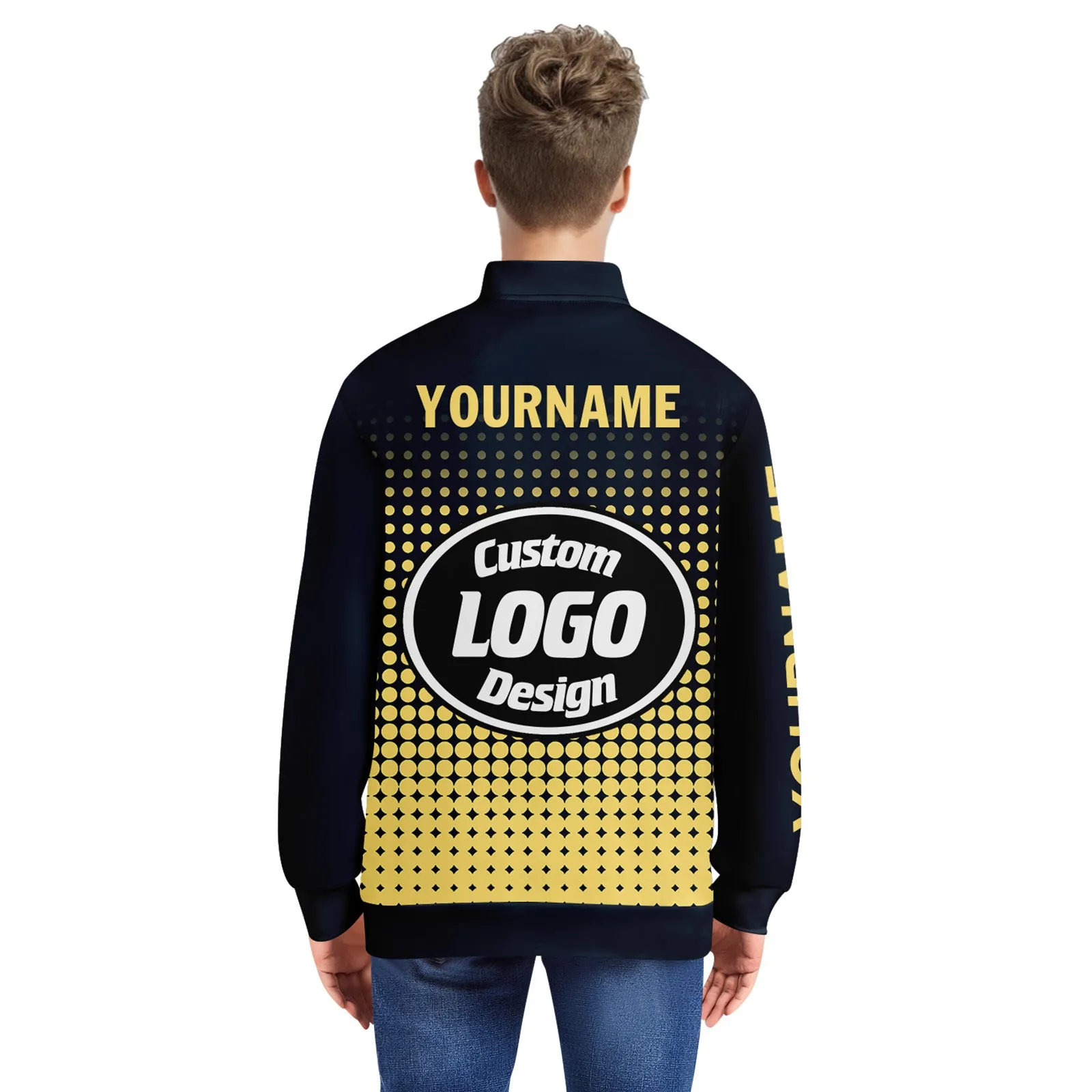 Custom Jacket Bomber Full-Snap Varsity Letterman Personalized Jacket PR092-D020346-13