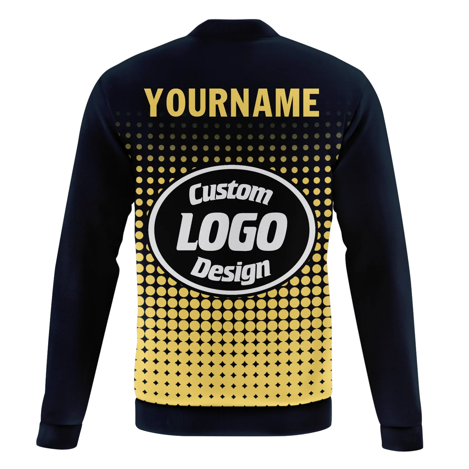 Custom Jacket Bomber Full-Snap Varsity Letterman Personalized Jacket PR092-D020346-13