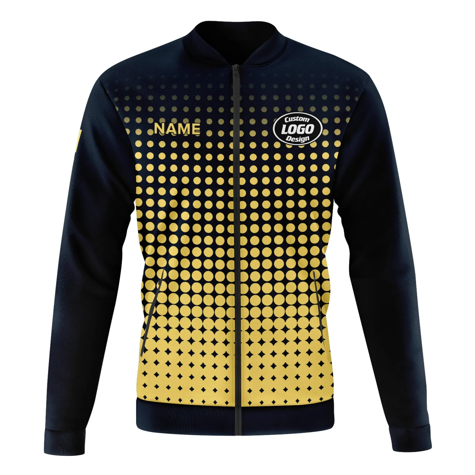 Custom Jacket Bomber Full-Snap Varsity Letterman Personalized Jacket PR092-D020346-13