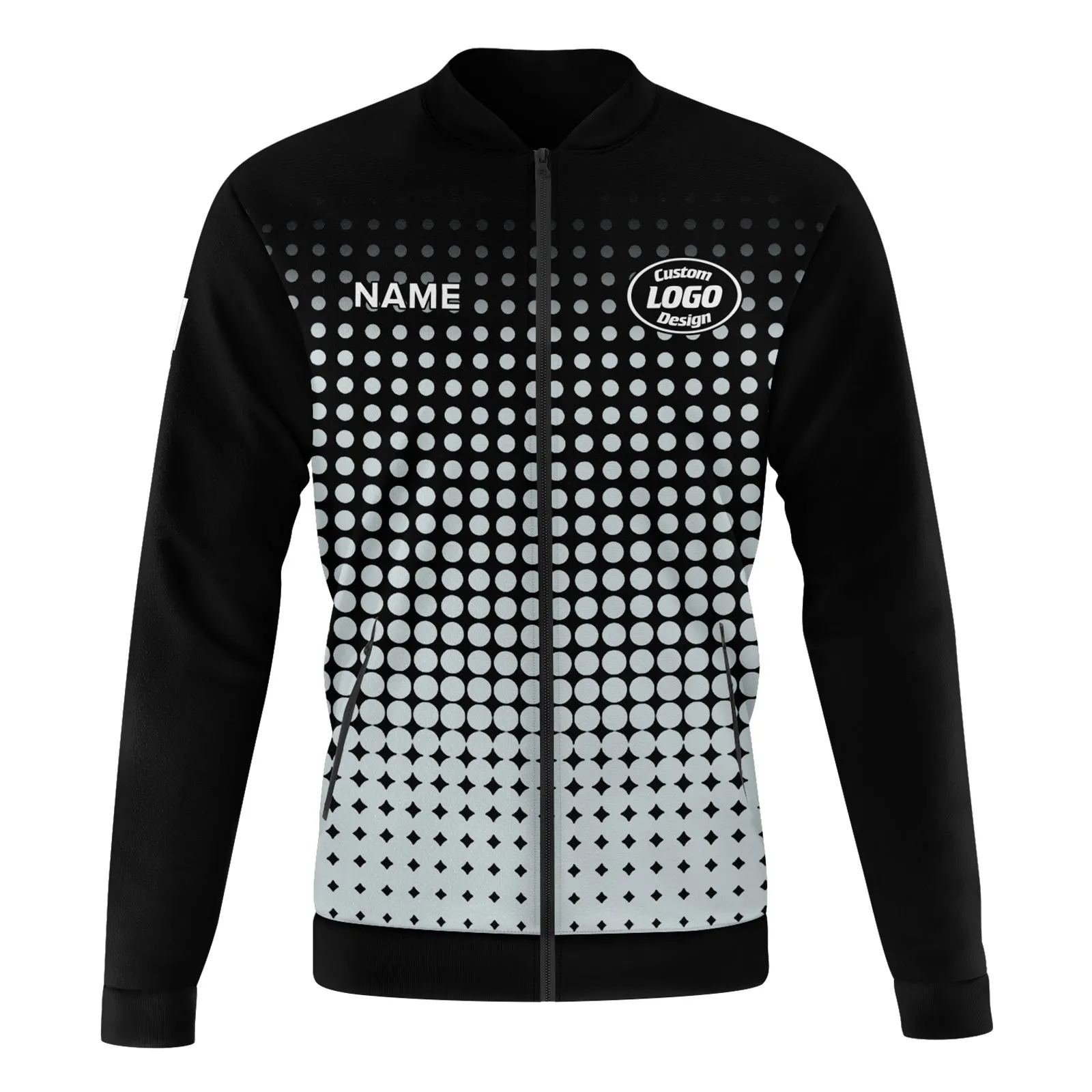 Custom Jacket Bomber Full-Snap Varsity Letterman Personalized Jacket PR092-D020346-3