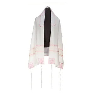 Designer Women's Tallit  Prayer Shawl Opaque Poly Four Mothers Made in Israel By Galilee Silks