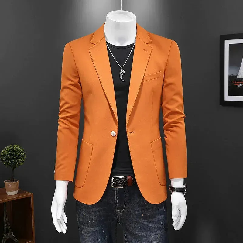 Elegant Wedding Emcee Suit Jacket with Stylish Stage Design
