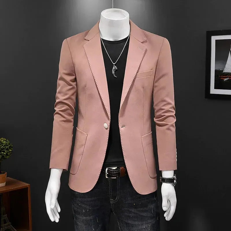 Elegant Wedding Emcee Suit Jacket with Stylish Stage Design