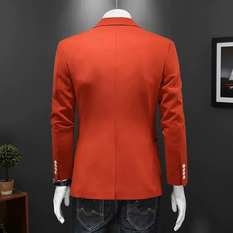 Elegant Wedding Emcee Suit Jacket with Stylish Stage Design