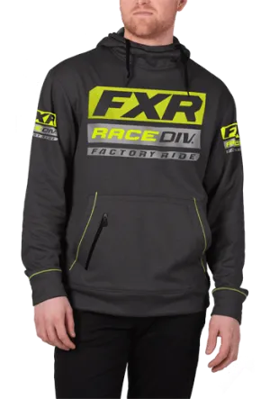 FXR Race Division Tech Pullover Fleece Charcoal/Hi-Vis