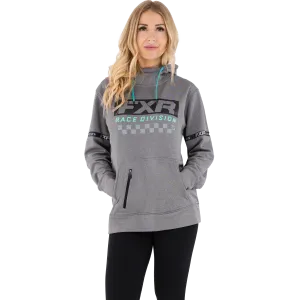 FXR Women's Race Division Tech Pullover Fleece Grey Heather/Mint