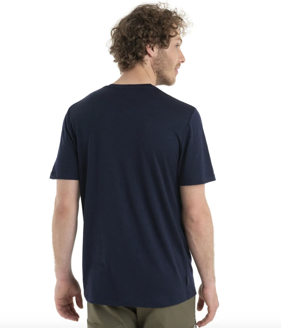 Icebreaker Mens 150 Tech Lite II Short Sleeve T-Shirt Natural Ski Tour