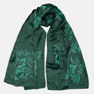 Isabella - Silk Scarf/Shawl - Malachite Green