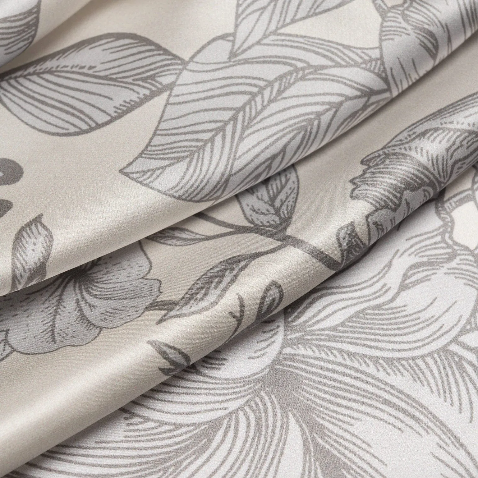 Isabella - Silk Scarf/Shawl - Pearl Grey