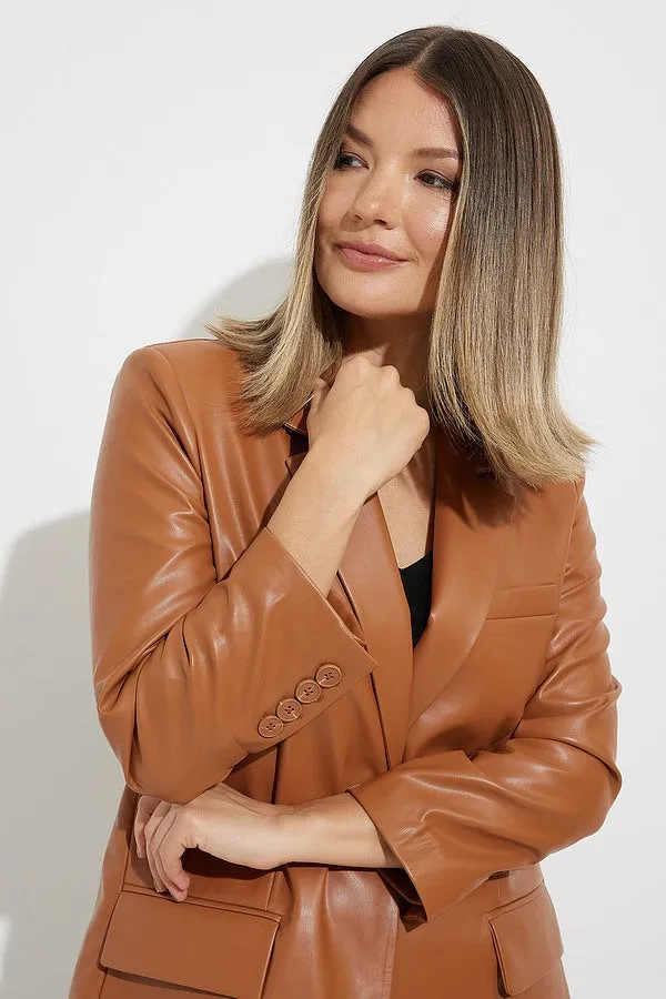 Joseph Ribkoff, 224946 Faux Leather Blazer