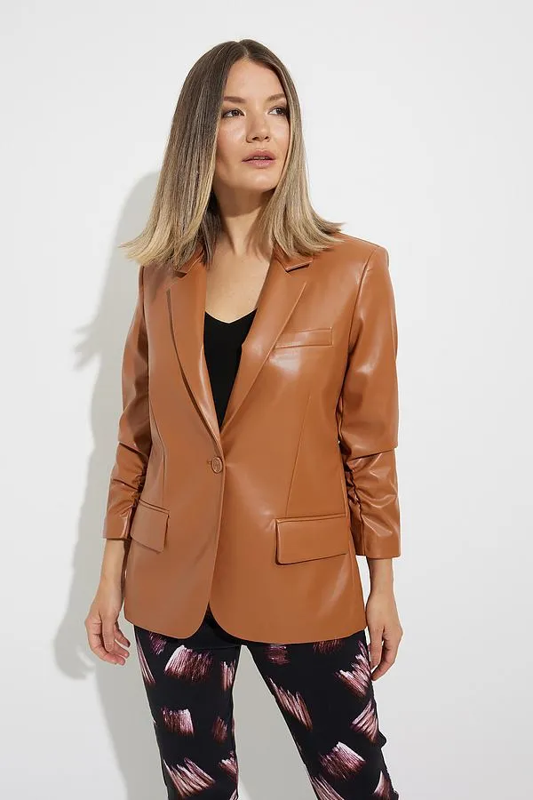 Joseph Ribkoff, 224946 Faux Leather Blazer