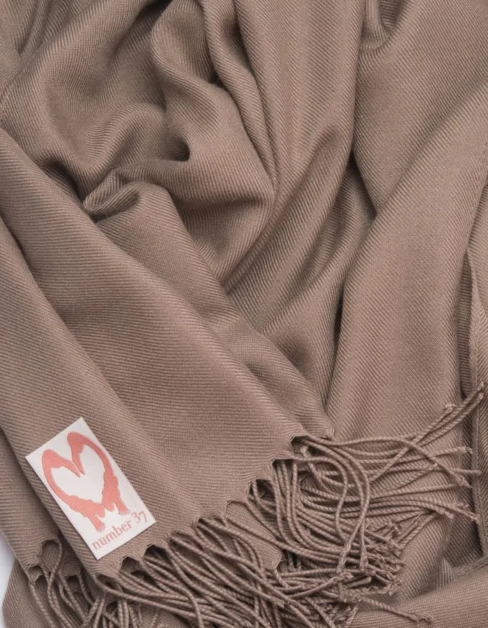 Light Brown Wedding Pashmina