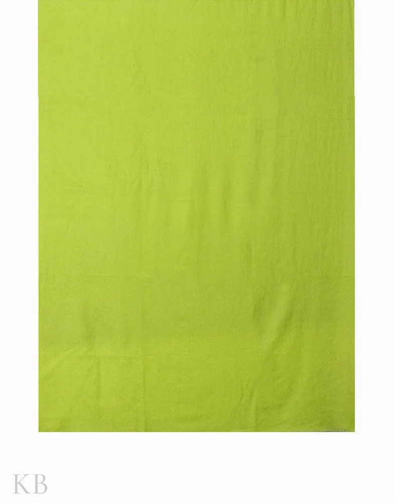 Lime Green Plain Cashmere Pashmina Shawl