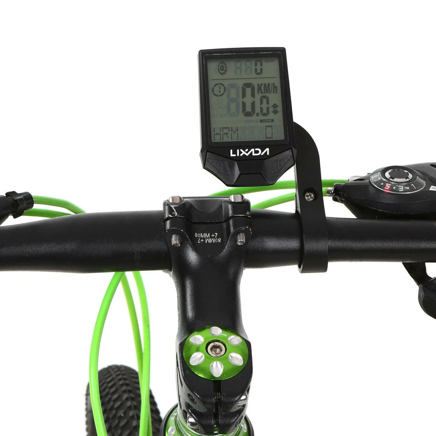 Lixada Cycling Wireless Computer with Heart Rate Sensor Multifunctional IP65 Rainproof Cycling Computer with Backlight LCD