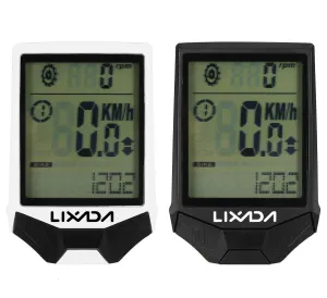 LIXADA XH-BC335-LCD Wireless Bike Computer with Heart Rate Sensor Backlight Display Multifunction Rainproof Cycling Speedometer