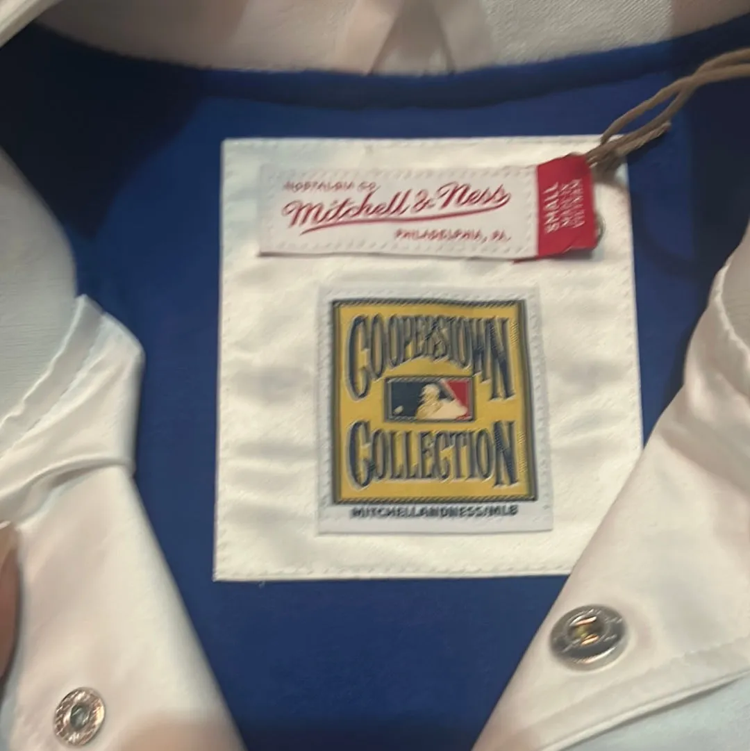 Los Angeles Dodgers MLB Mitchell & Ness Cooperstown Collection “100 Anniversary 1890-1990” & “1988 World Series” Patch Satin Mens Jacket
