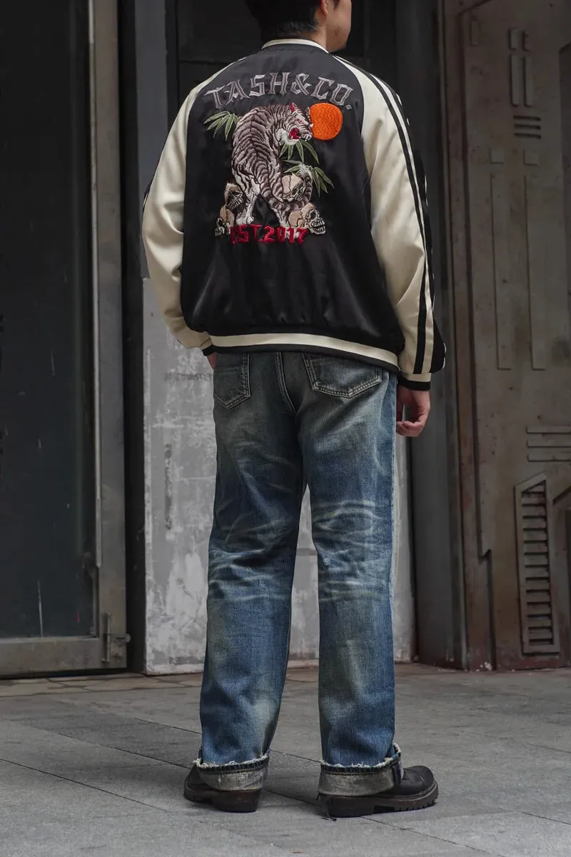 Men's Sukajan Bomber Jacket Tiger Embroidery