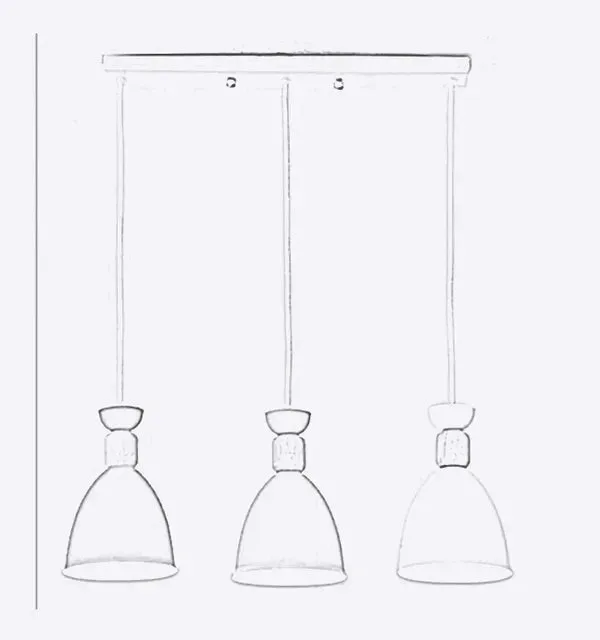 Modern Chandeliers Wooden Pole Simple Style Lamps Coffee Shop Restaurant Dining Room Decoration Hanging Suspension Luminaire