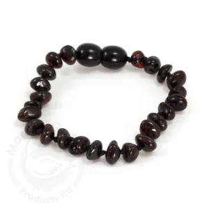 momma goose cherry amber baby bracelet 5.5"
