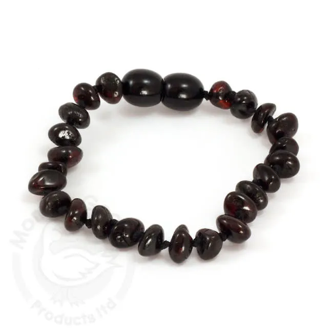 momma goose cherry amber baby bracelet 5.5"