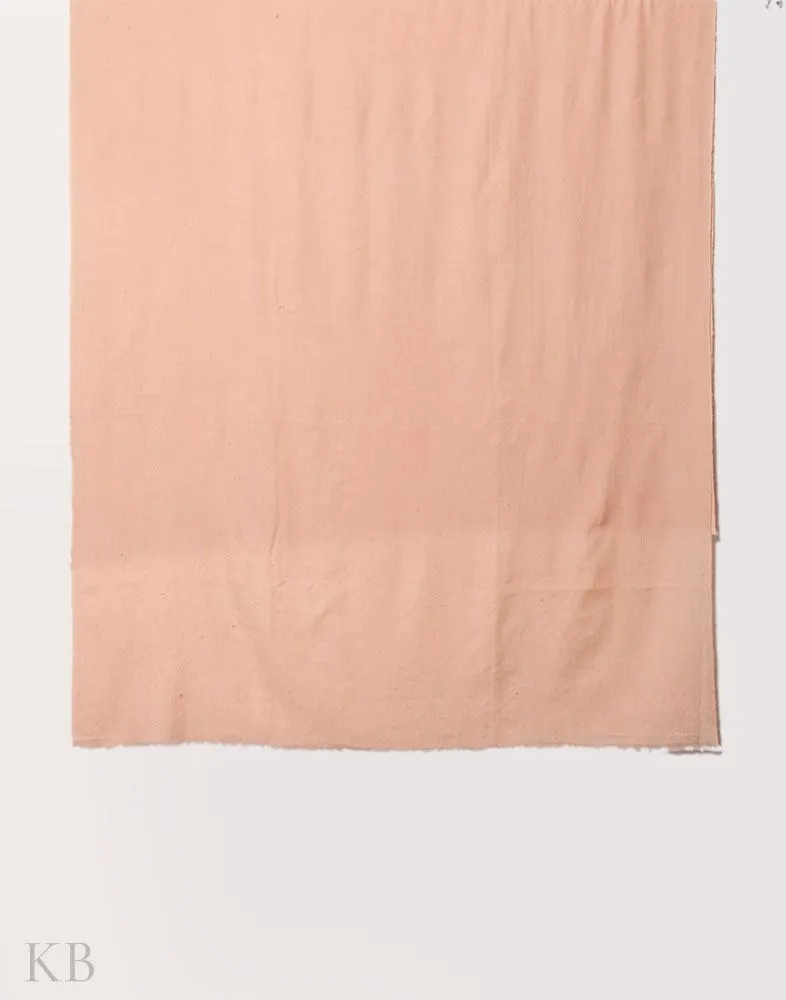 Mute Peach Solid Cashmere Pashmina Shawl