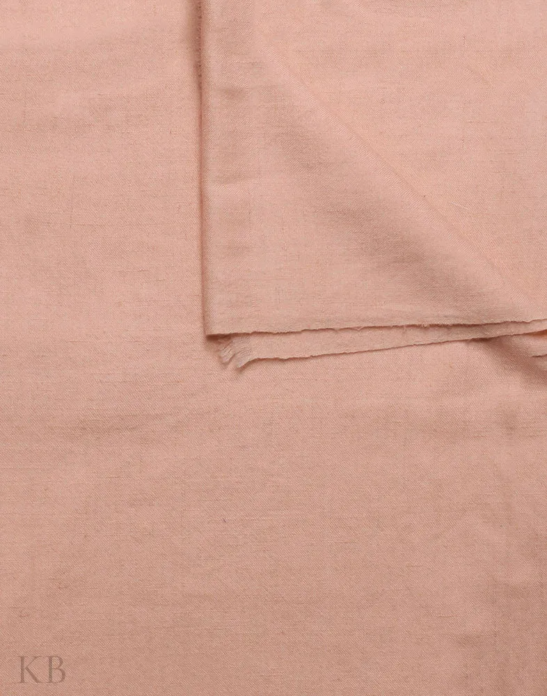 Mute Peach Solid Cashmere Pashmina Shawl