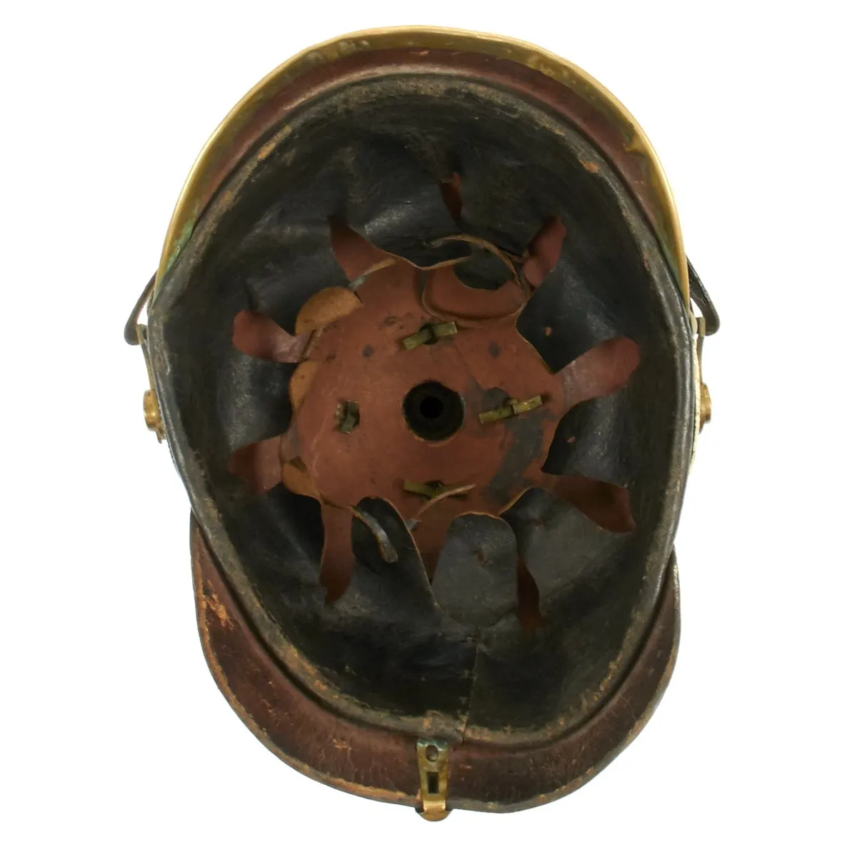 Original German WWI Saxon Model 1897 Foot Artillery Pickelhaube Kugelhelm Helmet - Dated 1912