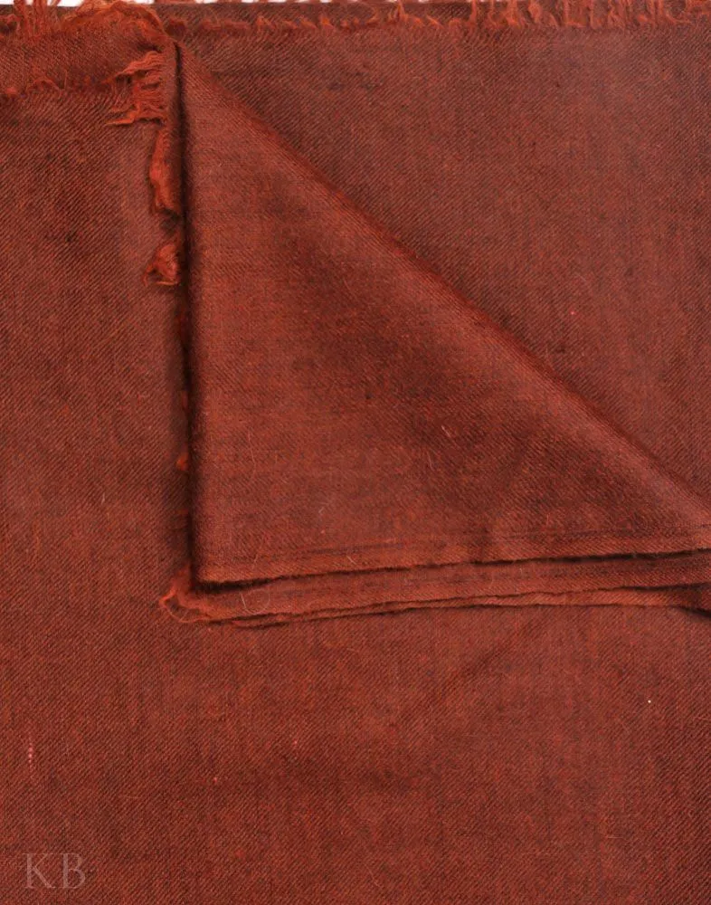 Pecan Brown Plain Cashmere Pashmina Shawl